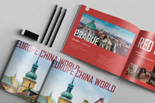 紅色商務(wù)國(guó)外旅游公司畫冊(cè)